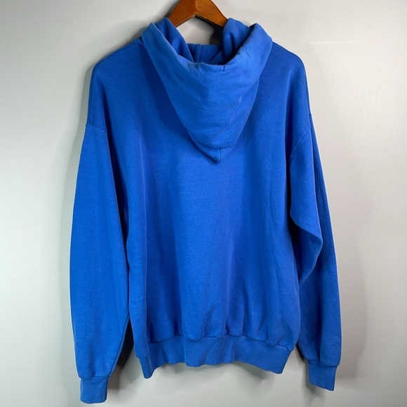 Disney World Mens Grumpy Graphic Royal Blue Hoodie Pull on Kangaroo Pocket L - Picture 7 of 12